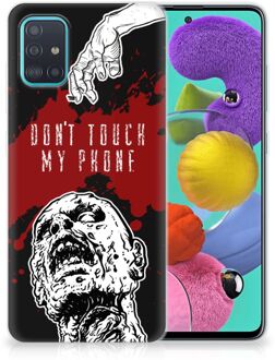 B2Ctelecom Samsung Galaxy A51 Silicone-hoesje Zombie Blood