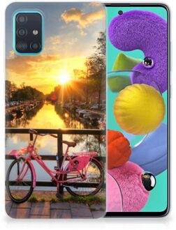 B2Ctelecom Samsung Galaxy A51 Siliconen Back Cover Amsterdamse Grachten