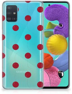 B2Ctelecom Samsung Galaxy A51 Siliconen Case Cherries