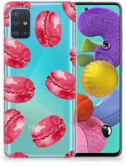 B2Ctelecom Samsung Galaxy A51 Siliconen Case Pink Macarons