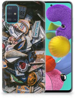 B2Ctelecom Samsung Galaxy A51 Siliconen Hoesje met foto Badges