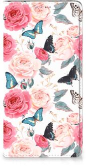 B2Ctelecom Samsung Galaxy A51 Smart Cover Butterfly Roses