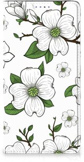 B2Ctelecom Samsung Galaxy A51 Smart Cover Dogwood Flowers