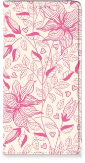 B2Ctelecom Samsung Galaxy A51 Smart Cover Pink Flowers