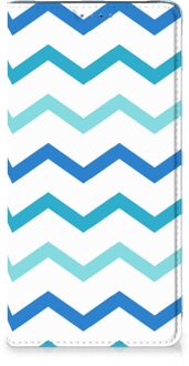 B2Ctelecom Samsung Galaxy A51 Smartphone Hoesje Zigzag Blauw