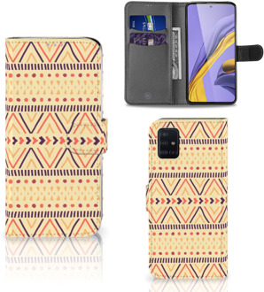 B2Ctelecom Samsung Galaxy A51 Telefoon Hoesje Aztec Yellow