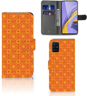 B2Ctelecom Samsung Galaxy A51 Telefoon Hoesje Batik Orange