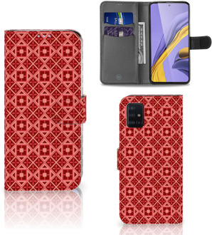 B2Ctelecom Samsung Galaxy A51 Telefoon Hoesje Batik Red