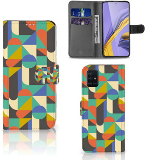 B2Ctelecom Samsung Galaxy A51 Telefoon Hoesje Funky Retro