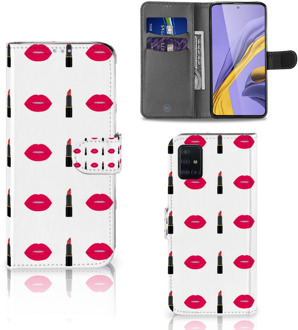 B2Ctelecom Samsung Galaxy A51 Telefoon Hoesje Lipstick Kiss