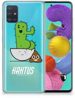 B2Ctelecom Samsung Galaxy A51 Telefoonhoesje met Naam Cactus Poo