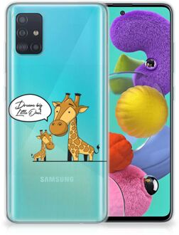 B2Ctelecom Samsung Galaxy A51 Telefoonhoesje met Naam Giraffe