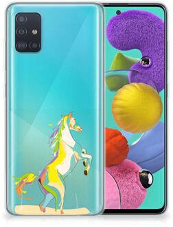 B2Ctelecom Samsung Galaxy A51 Telefoonhoesje met Naam Horse Color