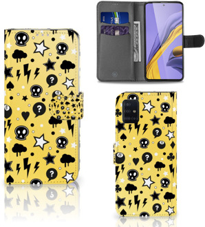 B2Ctelecom Samsung Galaxy A51 Telefoonhoesje met Naam Punk Yellow