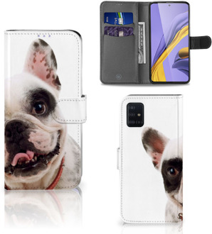 B2Ctelecom Samsung Galaxy A51 Telefoonhoesje met Pasjes Franse Bulldog