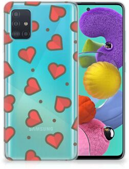 B2Ctelecom Samsung Galaxy A51 TPU bumper Hearts