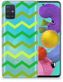 B2Ctelecom Samsung Galaxy A51 TPU bumper Zigzag Groen