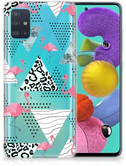 B2Ctelecom Samsung Galaxy A51 TPU Hoesje Flamingo Triangle