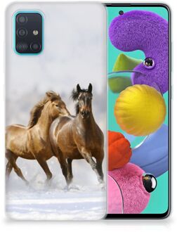 B2Ctelecom Samsung Galaxy A51 TPU Hoesje Paarden