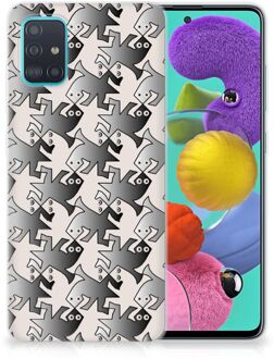 B2Ctelecom Samsung Galaxy A51 TPU Hoesje Salamander Grey