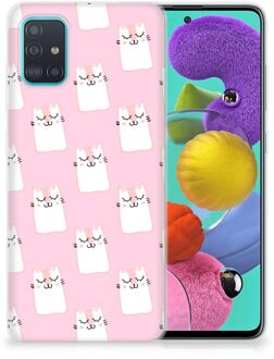 B2Ctelecom Samsung Galaxy A51 TPU Hoesje Sleeping Cats