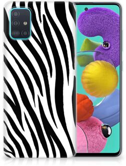 B2Ctelecom Samsung Galaxy A51 TPU Hoesje Zebra