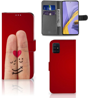 B2Ctelecom Samsung Galaxy A51 Wallet Case met Pasjes Liefde