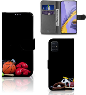 B2Ctelecom Samsung Galaxy A51 Wallet Case met Pasjes Sports