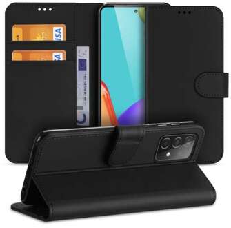 B2Ctelecom Samsung Galaxy A52 Bookcase Zwart met Pasjeshouder