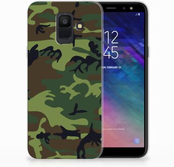 B2Ctelecom Samsung Galaxy A6 (2018) TPU Hoesje Design Army Dark