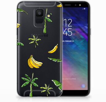 B2Ctelecom Samsung Galaxy A6 (2018) TPU Hoesje Design Banana Tree