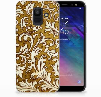 B2Ctelecom Samsung Galaxy A6 (2018) TPU Hoesje Design Barok Goud