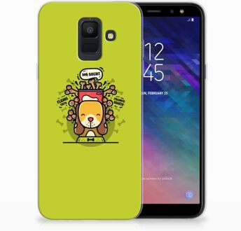 B2Ctelecom Samsung Galaxy A6 (2018) TPU Hoesje Design Doggy Biscuit