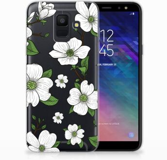 B2Ctelecom Samsung Galaxy A6 (2018) TPU Hoesje Design Dogwood Flowers