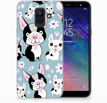 B2Ctelecom Samsung Galaxy A6 (2018) TPU Hoesje Design Hondjes