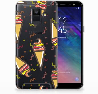 B2Ctelecom Samsung Galaxy A6 (2018) TPU Hoesje Design Icecream