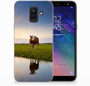 B2Ctelecom Samsung Galaxy A6 (2018) TPU Hoesje Design Koe