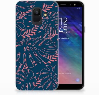 B2Ctelecom Samsung Galaxy A6 (2018) TPU Hoesje Design Palm Leaves