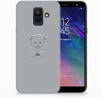 B2Ctelecom Samsung Galaxy A6 (2018) TPU-siliconen Hoesje Baby Olifant