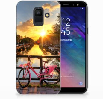 B2Ctelecom Samsung Galaxy A6 (2018) Uniek TPU Hoesje Amsterdamse Grachten