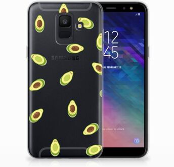 B2Ctelecom Samsung Galaxy A6 (2018) Uniek TPU Hoesje Avocado