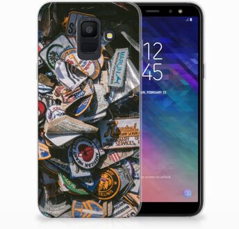 B2Ctelecom Samsung Galaxy A6 (2018) Uniek TPU Hoesje Badges