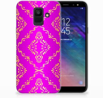 B2Ctelecom Samsung Galaxy A6 (2018) Uniek TPU Hoesje Barok Roze