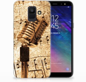 B2Ctelecom Samsung Galaxy A6 (2018) Uniek TPU Hoesje Bladmuziek