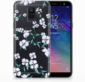 B2Ctelecom Samsung Galaxy A6 (2018) Uniek TPU Hoesje Blossom White