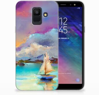 B2Ctelecom Samsung Galaxy A6 (2018) Uniek TPU Hoesje Boat