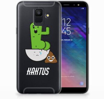 B2Ctelecom Samsung Galaxy A6 (2018) Uniek TPU Hoesje Cactus Poo