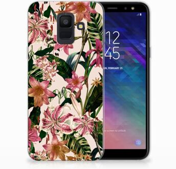 B2Ctelecom Samsung Galaxy A6 (2018) Uniek TPU Hoesje Flowers