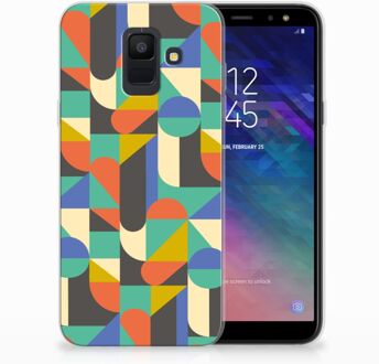 B2Ctelecom Samsung Galaxy A6 (2018) Uniek TPU Hoesje Funky Retro