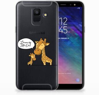 B2Ctelecom Samsung Galaxy A6 (2018) Uniek TPU Hoesje Giraffe